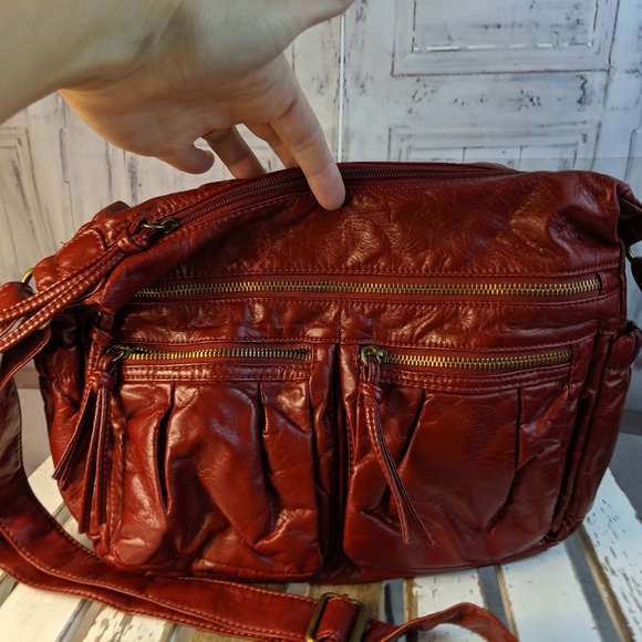 gal Handbags - Gal handbag purse bag shoulder red casual satchel